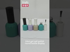 Gel UV 14ml vernis à ongles bouteille Gel vernis à ongles verre vide Bouteilles de vernis à ongles imprimées sur mesure