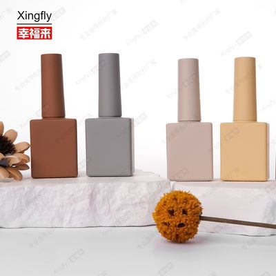 Bouteille de vernis à ongles de 12 ml Emballage cosmétique vide Bouteille de vernis à ongles en verre gel