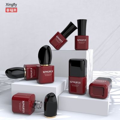 Bouteilles de vernis à ongles en verre gel vide et transparent 8 ml avec pinceau à capuche