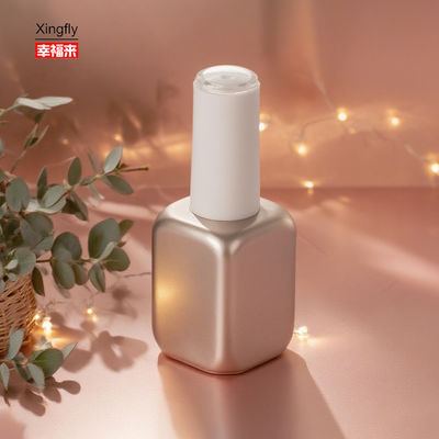 Bon prix Bouteille carrée en verre de 19 ml avec logo personnalisé pour l'emballage cosmétique de vernis à ongles en gel en ligne