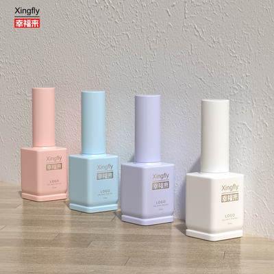 Bon prix Flacon de vernis à ongles en gel souple professionnel personnalisé en gros, carré de 15 ml en ligne