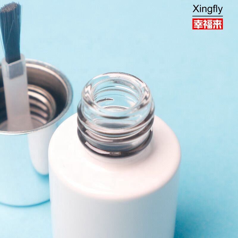 Bouteilles de vernis à ongles de 5 ml sur mesure Vernis à gel rond vide en verre