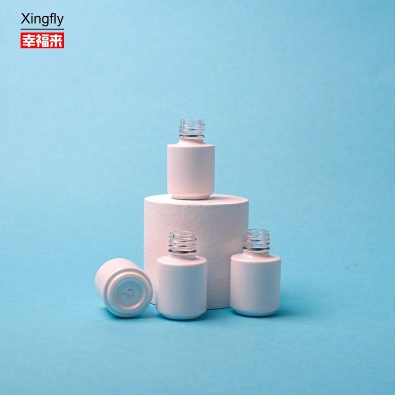 Bouteilles de vernis à ongles de 5 ml sur mesure Vernis à gel rond vide en verre