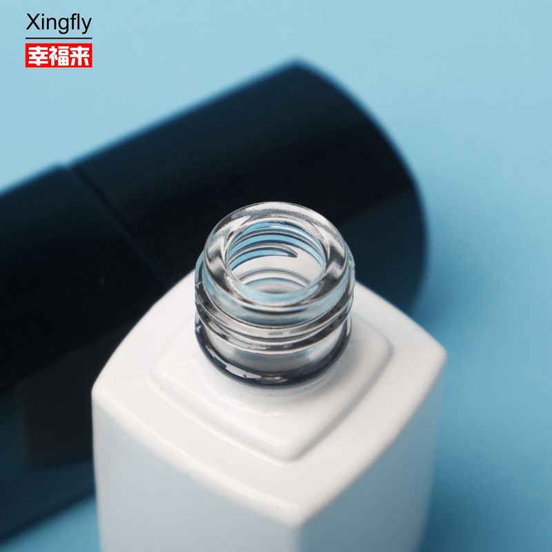 Bouteille de vernis à ongles de 5 ml, vide, verre clair, bouteille de vernis à ongles avec pinceau et bouchon