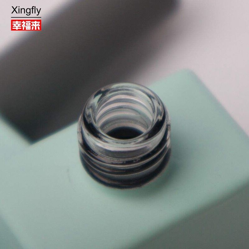 Bouteille en verre de vernis à ongles lisse et vide 14 ml Couleur personnalisée Bouteille de vernis à ongles UV