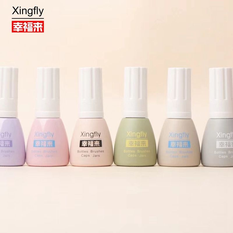 Bouteille de vernis à ongles en verre vide de luxe 12 ml, transparent, avec logo personnalisé