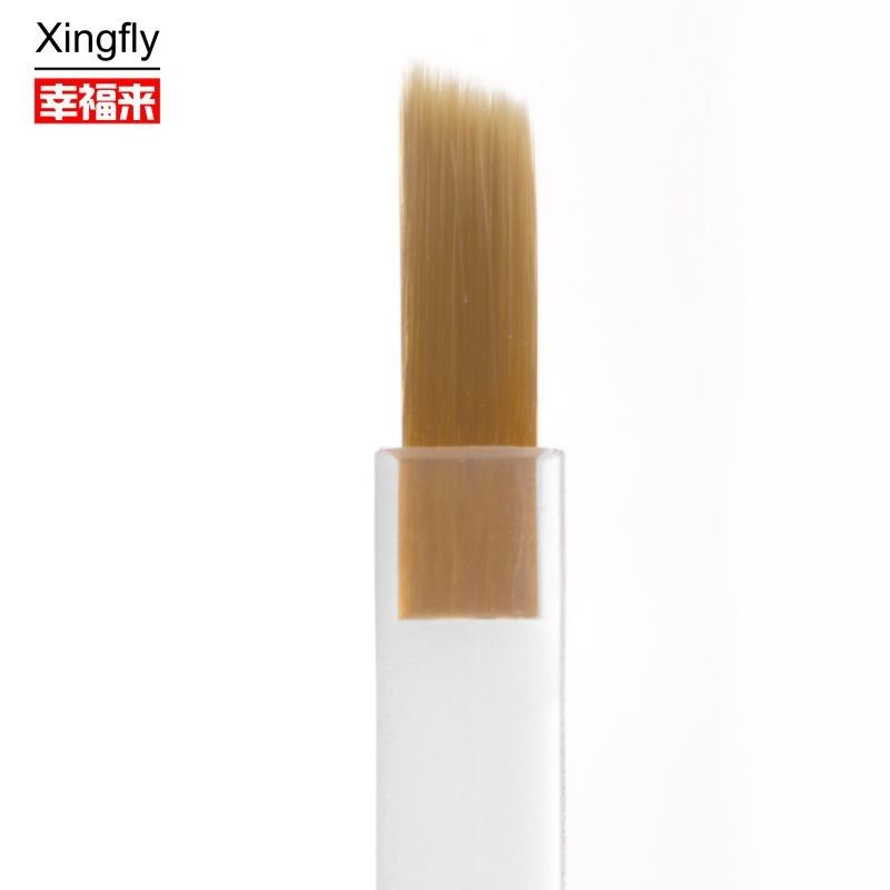 Brosse à ongles en vernis à ongles Brosse de remplacement de l' art des ongles avec des cheveux en fibres de nylon durables et flexibles