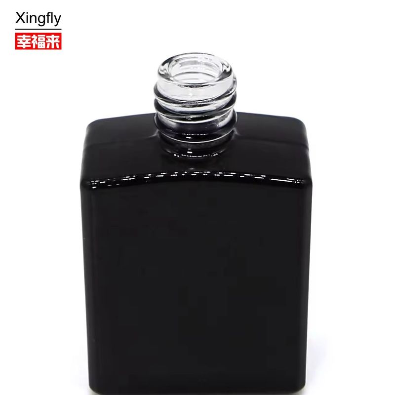 Bouteille de vernis à ongles carré Unique 13ml Bouteilles de vernis à ongles UV gel vides avec bouchon et pinceau