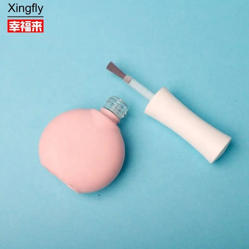 Bouteille en verre de vernis à ongles unique OEM Bouteilles de vernis à ongles vides sur mesure avec pinceau et bouchon