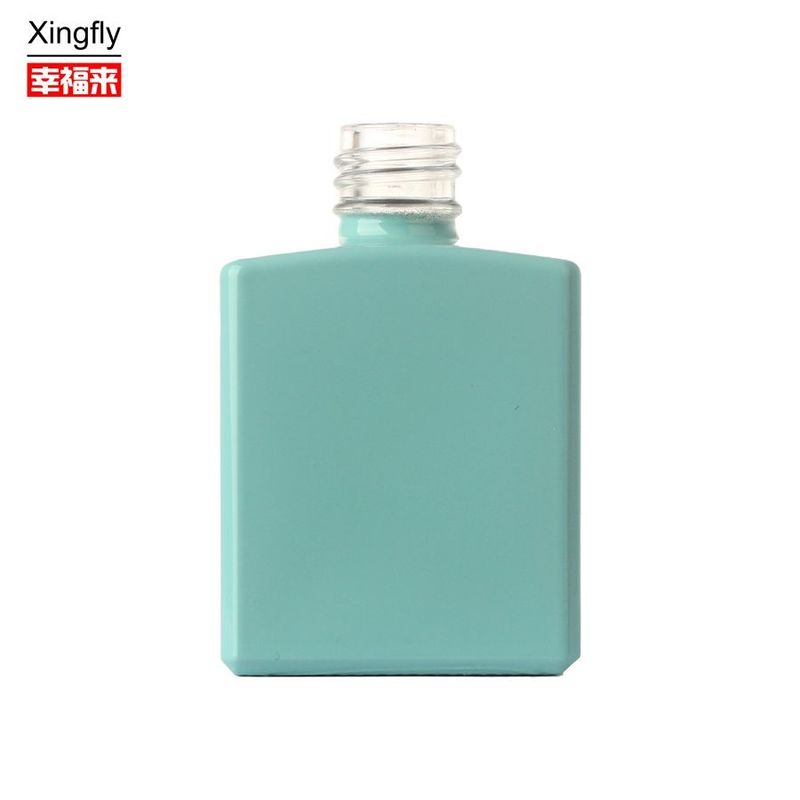 Bouteille de vernis à ongles à gel carré Unique 13 ml Bouteille de vernis à ongles UV vide avec bouchon et pinceau