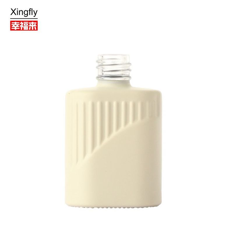 Bouteille en verre de 10 ml de gel d' ongle de polissage de couleur personnalisée Bouteille vide avec bouchon de pinceau