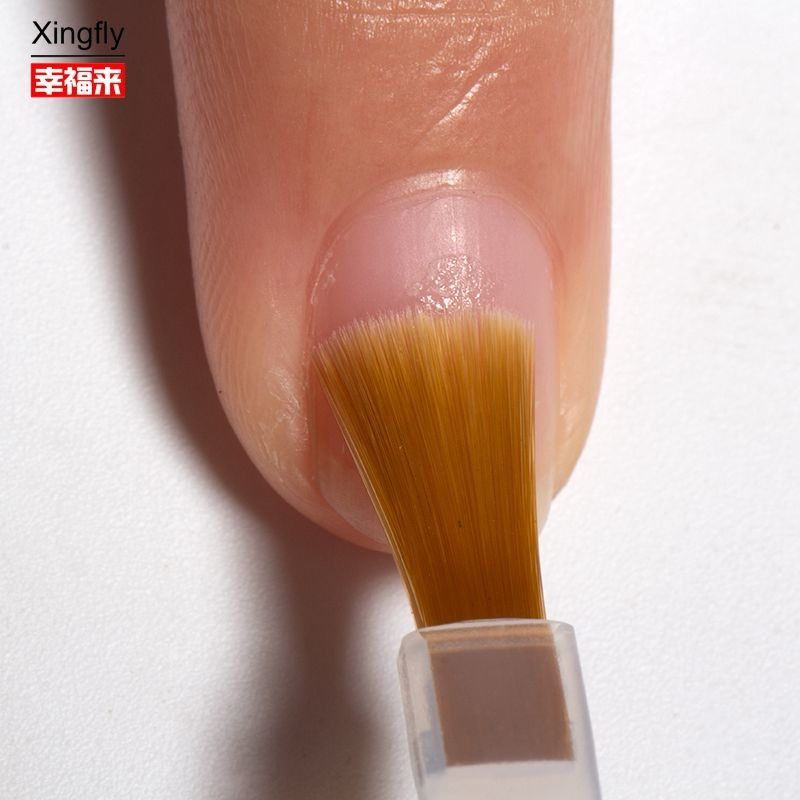 Brosses à ongles de remplacement Brosses à ongles d'art pour gel Brosses à ongles de base de vernis à ongles de haut manteau d'huile de colle à ongles