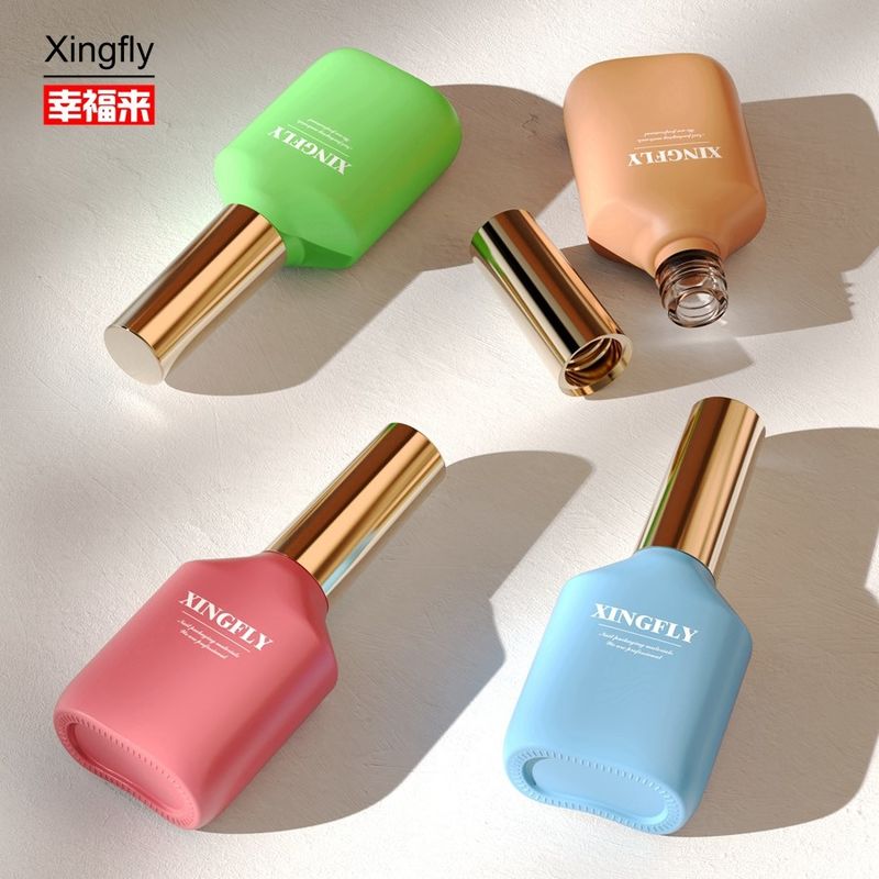 Bouteille de vernis à ongles de 15 ml Bouteille de vernis à ongles en verre vide avec bouchon et pinceau