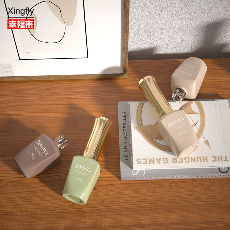12 ml bouteille de vernis à ongles Top Coat Vernis à ongles Cosmétique Emballage gel vernis à ongles bouteille en verre