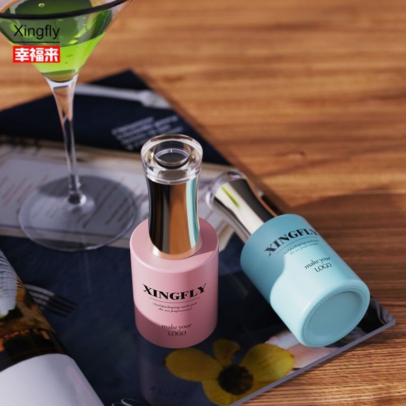 15 ml de vernis à ongles bouteille ronde Vernis à ongles gel UV vide emballage cosmétique vernis à ongles bouteille