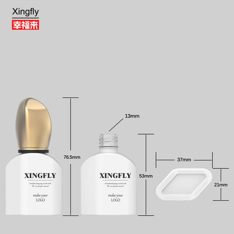 Bouteille de vernis à ongles de 12 ml Gel vide Bouteille en verre avec bouchon et pinceau Pour vernis à gel UV