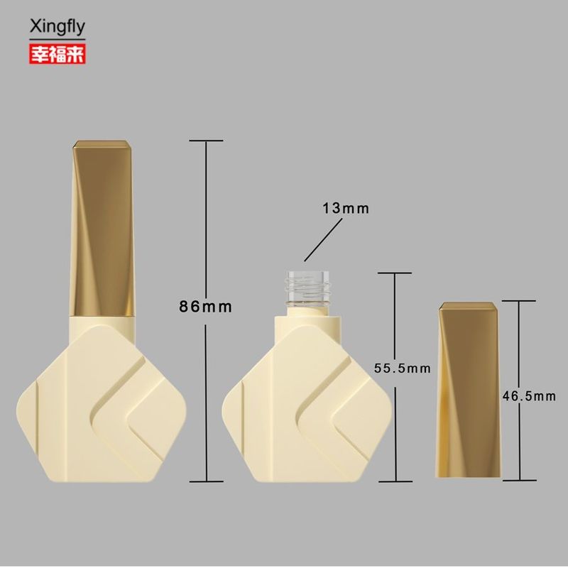 Bouteille de vernis à ongles de 12 ml Nouveau design Forme spéciale Gel UV Bouteille en verre de vernis à ongles