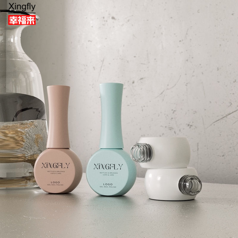 Bouteille de vernis à ongles de 10 ml imprimé sur mesure Bouteilles de vernis à ongles à gel vide Bouteille en verre