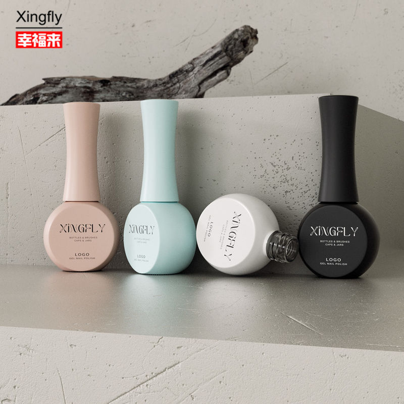 Bouteille de vernis à ongles de 10 ml imprimé sur mesure Bouteilles de vernis à ongles à gel vide Bouteille en verre