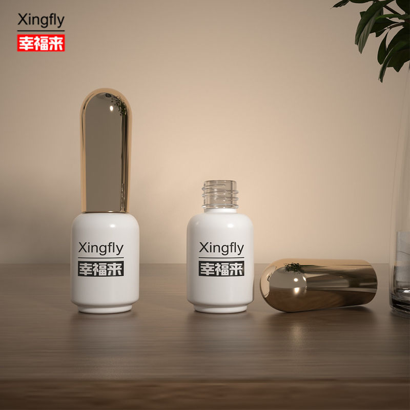 Bouteille de vernis à ongles de 6 ml Emballage cosmétique Gel UV Bouteille de verre de vernis à ongles de taille compacte