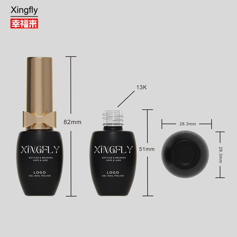 Bouteille de vernis à ongles de 10 ml Bouteilles de vernis à ongles vides Fabriquées sur mesure