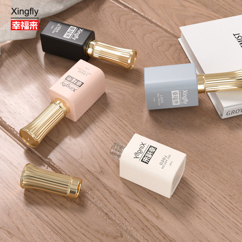 Gel de vernis à ongles Bouteille carrée 13 ml Primers Base Coat Adhésif Déshydratant Bouteille de vernis à ongles