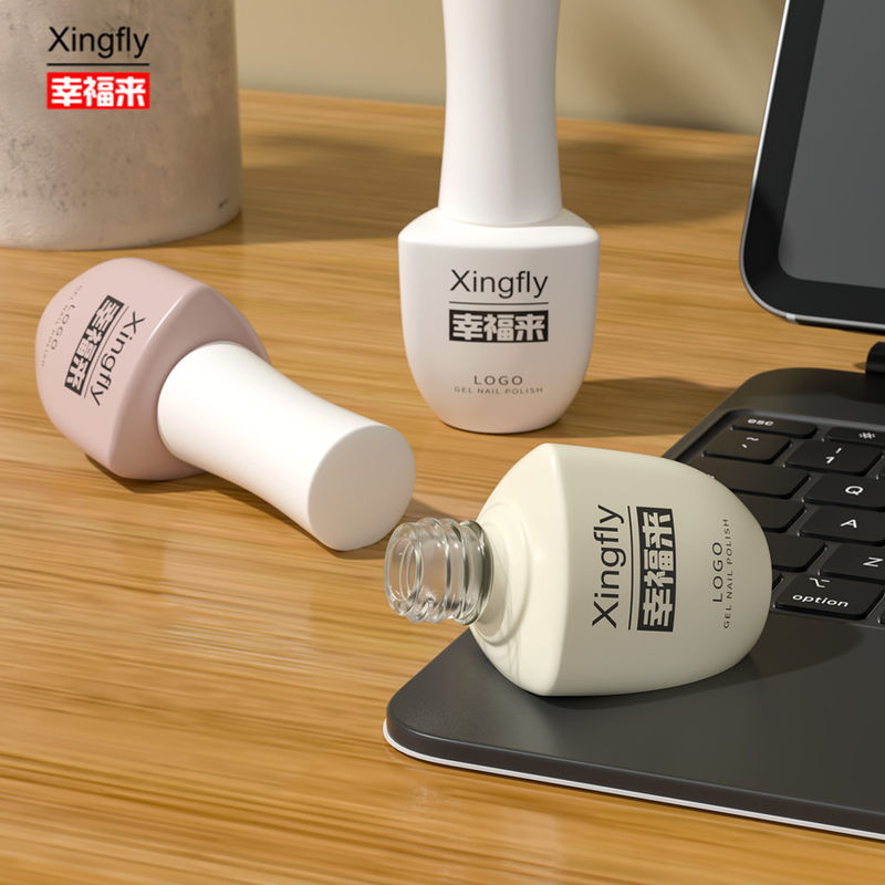 Bouteilles de vernis à ongles de 8 ml en verre vide UV Bouteilles de gel à ongles avec bouchon de pinceau