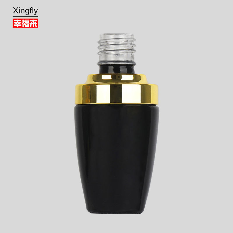 Bouteilles de vernis à ongles de 14 ml Bouteille de vernis à ongles en verre à gel UV rond avec bouchon et pinceau