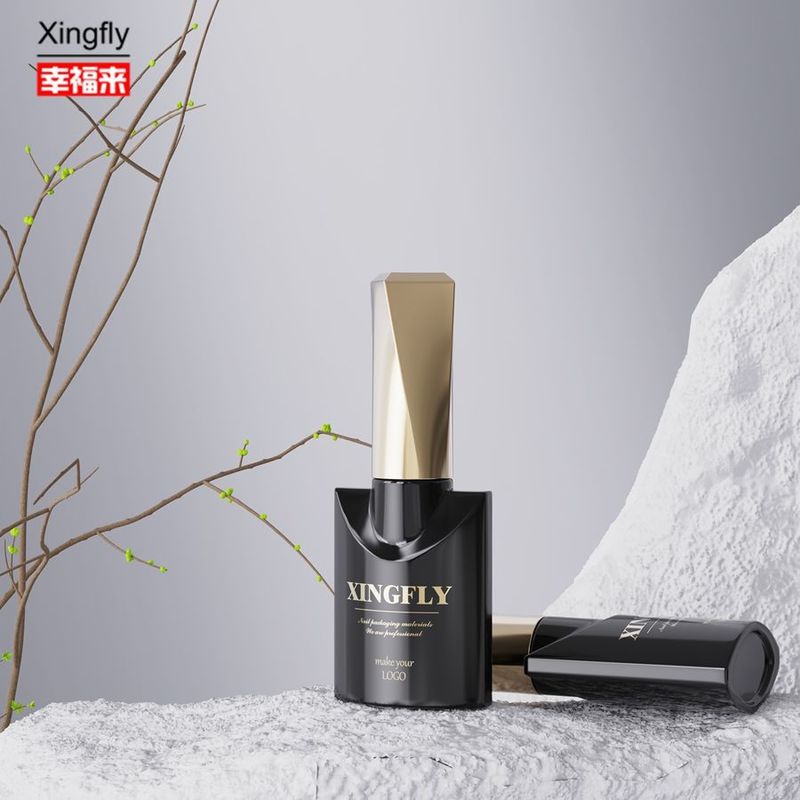 Bouteille de vernis à ongles de 10 ml Bouteille de vernis à ongles de gel vide sur mesure Bouteilles en verre avec bouchon de pinceau