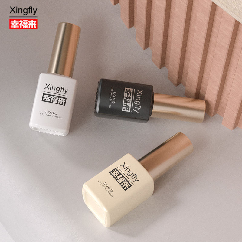 16 ml bouteille de vernis à ongles en gel carré Vernis à ongles en gel UV Bouteille en verre avec bouchon de pinceau