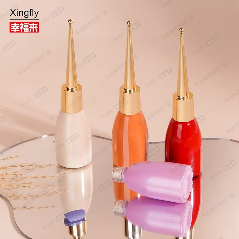 Bouteille de vernis à ongles de 12 ml La bouteille de gel Vernis à ongles Gel vide Vernis à ongles avec pinceau