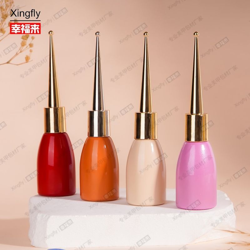 Bouteille de vernis à ongles de 12 ml La bouteille de gel Vernis à ongles Gel vide Vernis à ongles avec pinceau