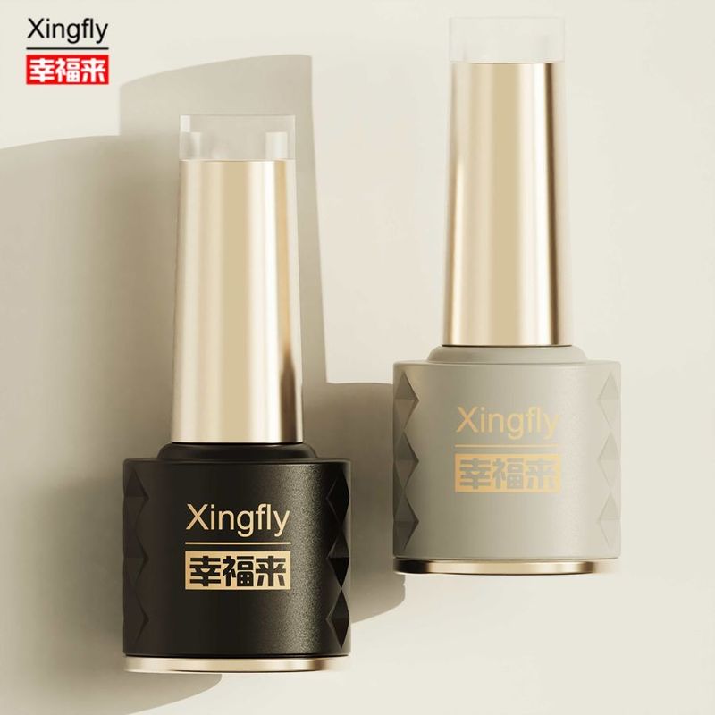 Nouveau design 8 ml bouteilles de vernis à ongles personnalisé LOGO Bouteille de verre gel vide pour vernis à ongles