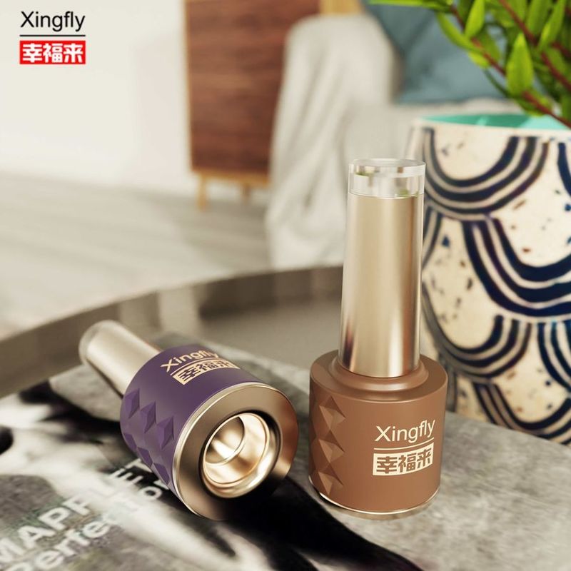 Nouveau design 8 ml bouteilles de vernis à ongles personnalisé LOGO Bouteille de verre gel vide pour vernis à ongles