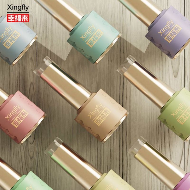 Nouveau design 8 ml bouteilles de vernis à ongles personnalisé LOGO Bouteille de verre gel vide pour vernis à ongles