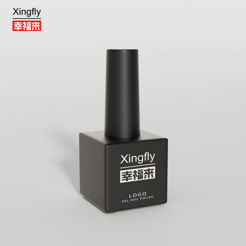 Bouteille carrée de vernis à gel de 17 ml Peinture à pulvérisation personnalisée Bouteille en verre Surface UV Bouteille de vernis à ongles
