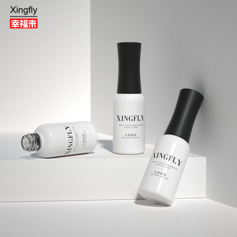 Bouteille ronde de vernis à ongles vide 9 ml Bouteilles uniques de vernis à ongles vide sur mesure