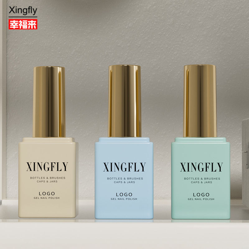 Bouteille de gel pour ongles de 17 ml Cosmétique personnalisé d'une grande capacité L'huile de vernis à ongles Bouteille de verre vide