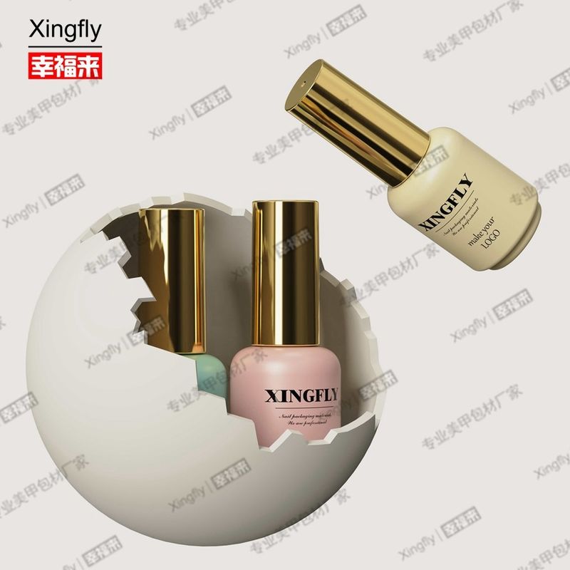 17 ml de vernis à ongles en gel art rond personnalisé LOGO vernis à ongles en gel emballage bouteille