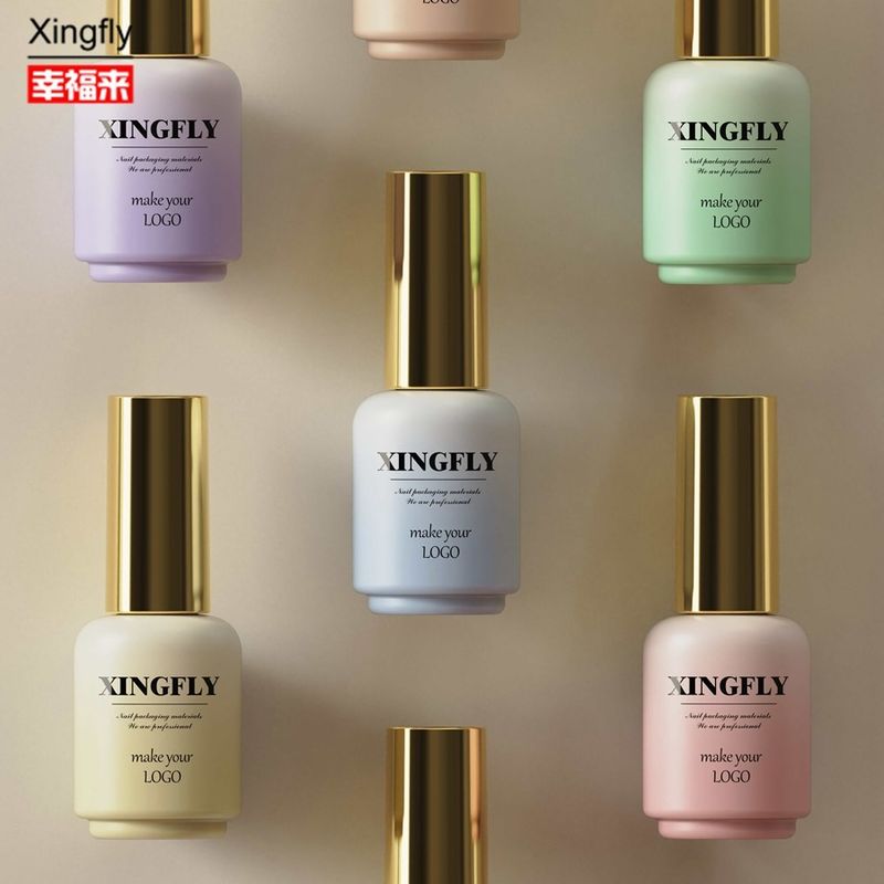 17 ml de vernis à ongles en gel art rond personnalisé LOGO vernis à ongles en gel emballage bouteille