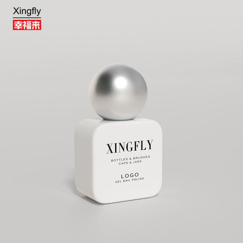Bouteille carrée de 11 ml, vernis à ongles en gel personnalisé, bouteille blanche, bouteille pour gel, vernis à ongles blanc