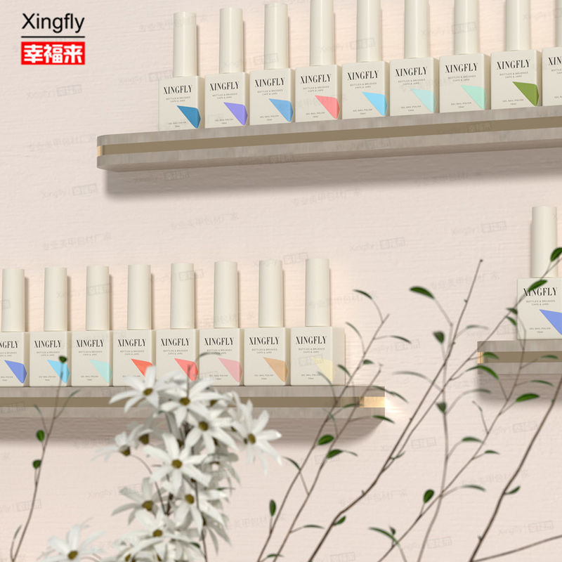 12 ml de vernis à ongles à gel carré, vernis à ongles UV, bouteille en verre avec bouchon de pinceau