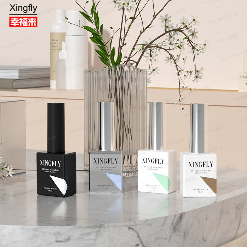 12 ml de vernis à ongles à gel carré, vernis à ongles UV, bouteille en verre avec bouchon de pinceau