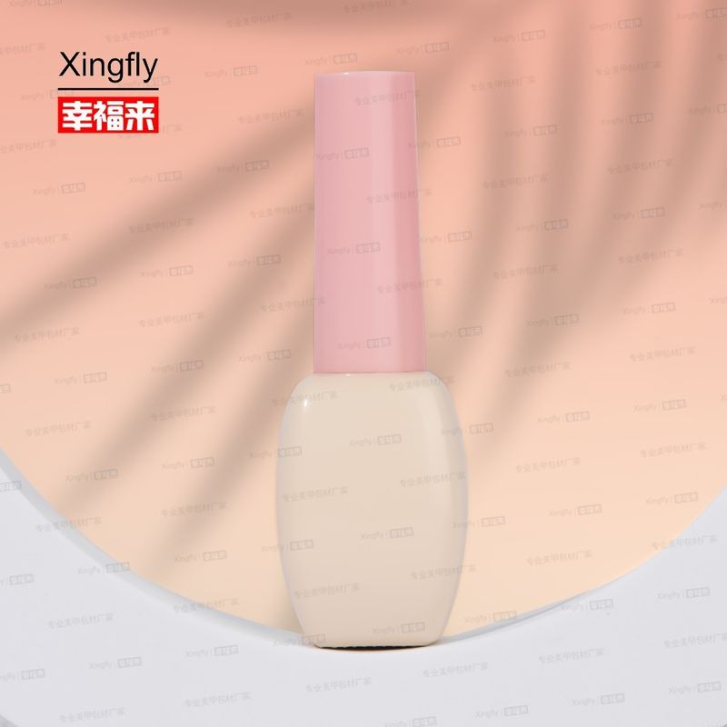 12 ml emballage cosmétique gel ongles vernis à huile bouteille en verre avec bouchon brosse pour gel