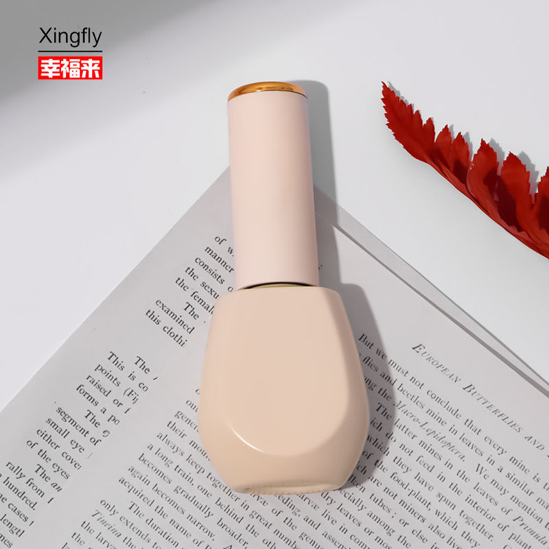 Bouteilles de vernis à ongles creux gel vernis à ongles pots bouchon de bouteille en verre avec pinceau
