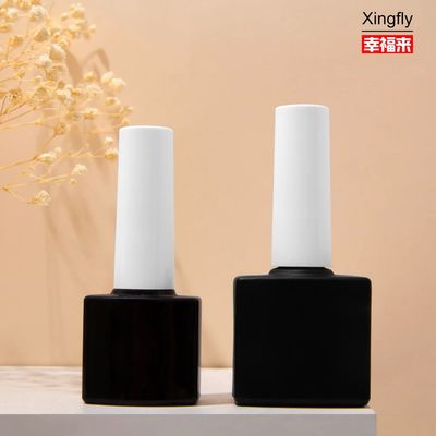 Bouteilles de gel UV vide en verre carré de qualité professionnelle