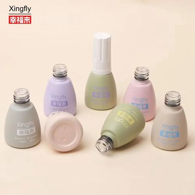 Bouteilles de gel UV vide en verre, emballage sécurisé et étanche