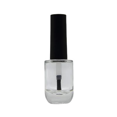 surface lisse ronde vernis à ongles bouteille avec matériau du corps en verre