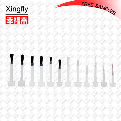 Brosses à ongles courbes pour les bouteilles de soin des ongles à vis