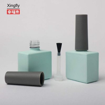 Bouteille en verre de vernis à ongles lisse et vide 14 ml Couleur personnalisée Bouteille de vernis à ongles UV
